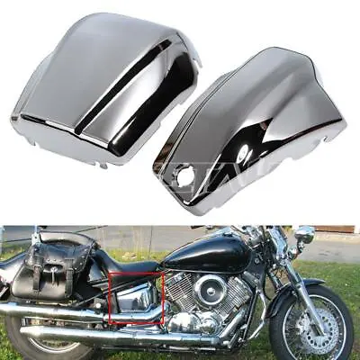 Chrome Battery Side Covers For Yamaha V Star 1100 XVS1100 Classic 1999-2011 • $48.99