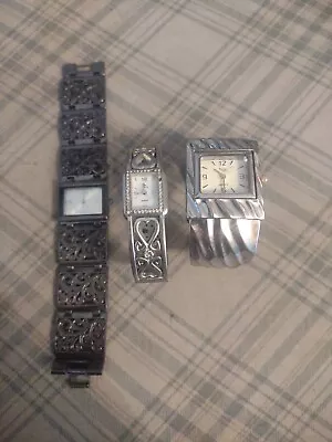 Lot Of 3 Ladies Watches Moulin And AC Untested As Is • $5