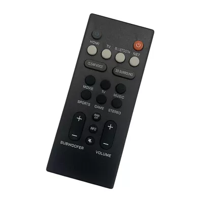 $20.67 • Buy Remote Control For Yamaha VCQ9140 YAS-109 YAS-209 ATS-1090 ATS-2090 Soundbar