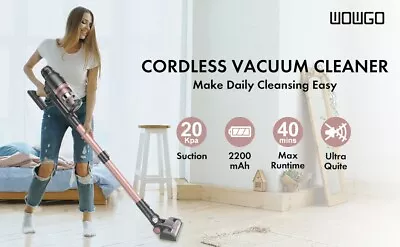 WOWGO Cordless Vacuum Cleaner 20KPa Upright Handheld Stick Vacuum Cleaner  • £369.99