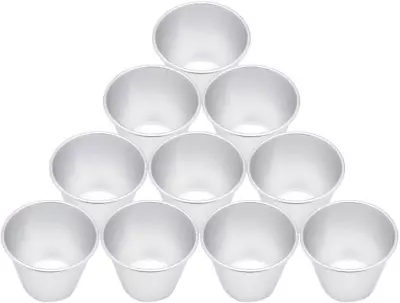 £17.67 • Buy Homgaty 10 Pack Pudding Moulds, Nonstick Muffin Tin Dariole Moulds Aluminium Egg