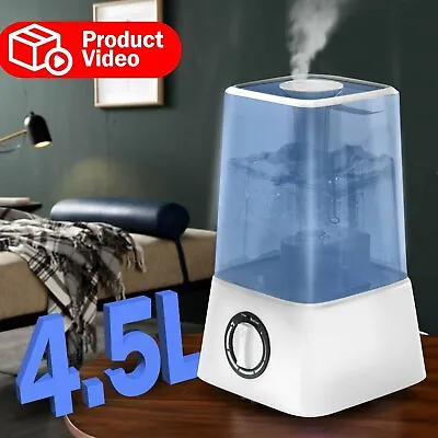 $26.99 • Buy 1.2 Gallon Cool Mist Ultrasonic Air Humidifier Adjustable Diffuser For Bedroom