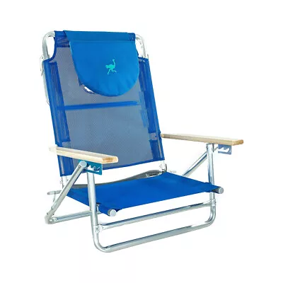 Ostrich South Beach Sand Chair Outdoor Camping  Pool Recliner Blue (Open Box) • $37.84
