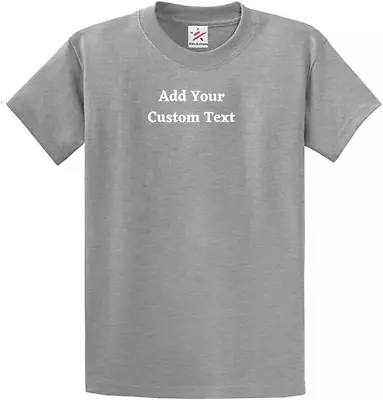 Personalised / Custom T-Shirt With Your Text Printed T-Shirt Unisex Vinyl • £4