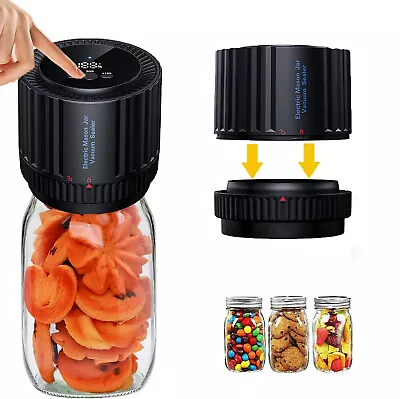 Electric Mason Jar Vacuum Sealer Kit For Wide Mouth And Regular Mouth Mason Jars • $20.98