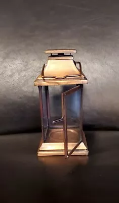 Small Copper Lantern With Glass Sides • $12.95