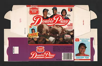 1986 Meadow Gold Double Play Ice Cream Box – Carlton Fisk Card  #L235 • $18.99