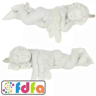Something Different Pair Of Laying Cherubs Ornament Gift Figurine • £9.89