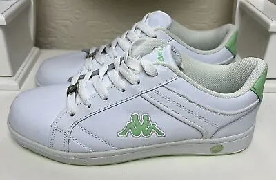 Kappa White Leather Trainers Size Uk 6 Eur 391 • £6.99