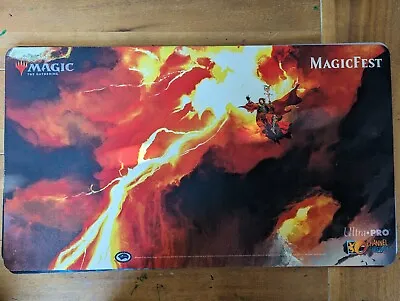 Magic The Gathering Playmat -  Lightning Bolt -  Magicfest Vegas • $29.99