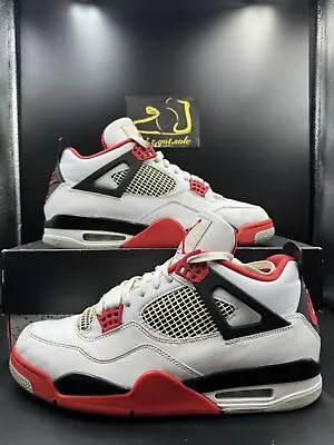 Size 12 - Jordan 4 Retro OG Mid Fire Red • $320