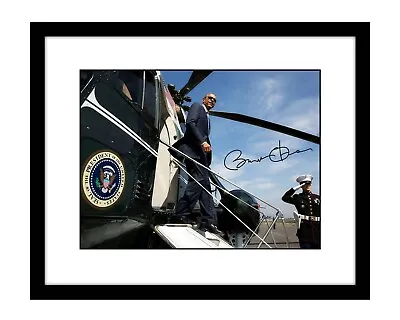 Barack Obama 8x10 Signed Photo Print Marine One Helicopter US President American • $10.99