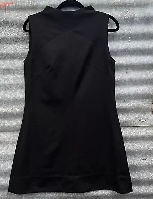 Vintage Handmade Mod Little Black Dress Zip Up Back • $30