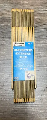 Vintage Folding Wooden Ruler Lufkin Red End X46F Extension Rule 72  Made In USA • $29.99