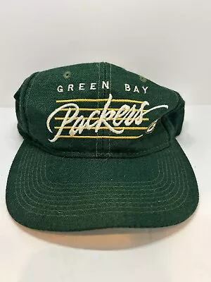 Vintage NFL Green Bay Packers Football Snap Back Hat • $24.50