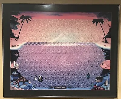 Calypso Reef Magic Eye Nvision Grafix 3D Poster Print 1993 Vintage • $129