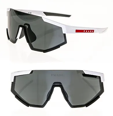 PRADA 04W Linea Rossa IMPAVID Sport Sunglasses White Pilot Wrap Unisex PS04WSF • $206.50