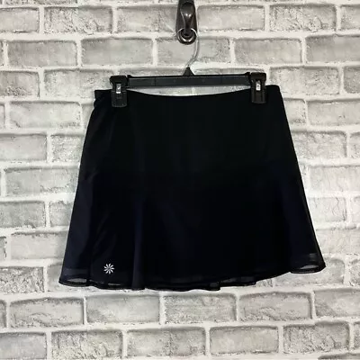 $15.56 • Buy Athleta Mesh A Game Tennis Skort Black Skirt Stretch Sporty Pickleball Size XS