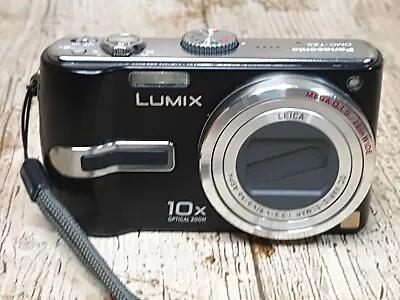 Panasonic Lumix DMC-TZ3 7.2MP Compact Digital Camera Black Parts Only Faulty • £9.99