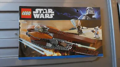 Building Instructions For Lego Star Wars Set 7959 Geonosian Starfighter (2011). • $13