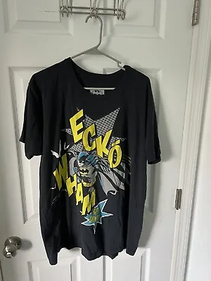 Ecko Batman Wham T-Shirt Size XL RARE Dark Knight Comics Pop Art Mens • $20.99