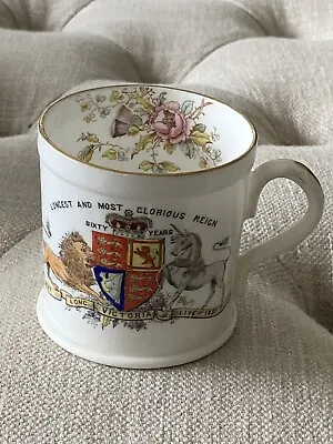 The Foley China - Longest Reign Queen Victoria 1837 Mug Cup 7.5cm • £20