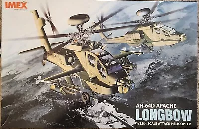 IMEX 1:35 Scale Apache Longbow Attack Helicopter Model Kit Ah-64D  • $55