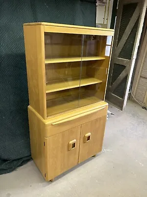 Vintage Heywood Wakefield Wheat China Cabinet • $1100