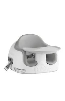 Bumbo Baby 3 In 1 Multi Seat With Tray Floor High Chair Booster White And Gray • $40