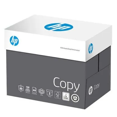 Hp Copy A4 80gsm Office White Printer Copier Paper 2500 Sheets 5 Ream £25.99 • £25.99