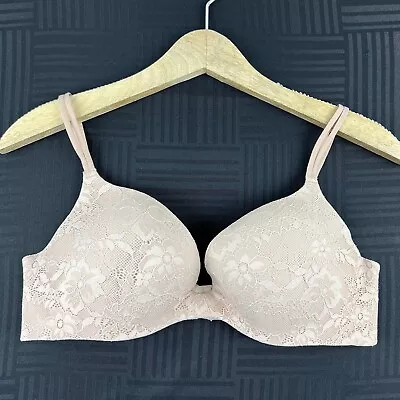 Victoria’s Secret Angels Secret Embrace 36D Beige Wire Free Lightly Lined Bra • $25