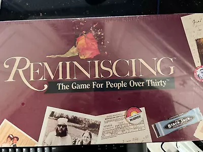 REMINISCING Board Game-The Game For People Over Thirty NEW 1989 Sealed In Box  • $7.99