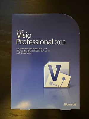 Microsoft Visio Professional 2010 Retail Box With Install DVD And Key • $129.98