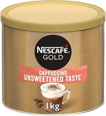 NESCAFÉ Gold Cappuccino Unsweetened Taste Instant Coffee 1kg Tin • £16.49