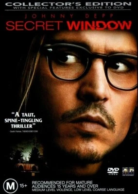 $12 • Buy SECRET WINDOW (Johnny DEPP Maria BELLO John TURTURRO) Thriller Film DVD Region 4
