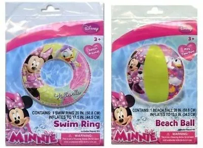 Disney Minnie Mouse Swim Ring & Beach Ball Set • $14.99