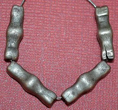 Antique Tuareg Tribally Handmade Ethnic Silver Metal Beads Niger African Trade • $30.80