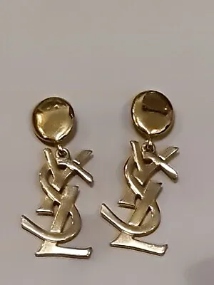 YSL Logo Earrings • £1650