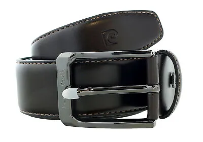 Pierre Cardin Brown Smooth Classic D-Ring Adjustable Belt Adjustable Mens • $21.99