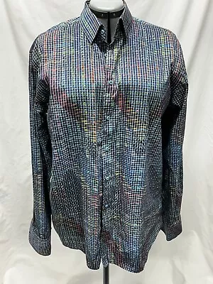 Visconti Signature Series Limited Edition Shirt Mens Size XL Multicolor Check • $22