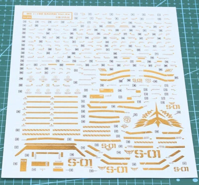 $14.90 • Buy NEW Waterslide Decal D.L Model FOR MG 1/100 Sazabi Ka Ver Golden Au Stock