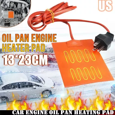 Car Engine Oil Pan Sump Tank Heater Plate US Plug Silicone Pot Heating Pad 110V • $16.53