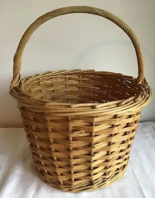£18 • Buy Vintage Wicker Shopping Picnic Egg Collection Basket.