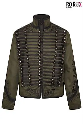 Ro Rox Rifleman Jacket Napoleonic Officer Men's Military Drummer Festival Parade • £65