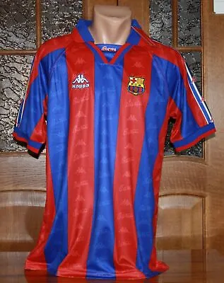 FC Barcelona 96/97 Football Soccer Home Shirt Men's All Sizes (S/M/L/XL) • $45.99