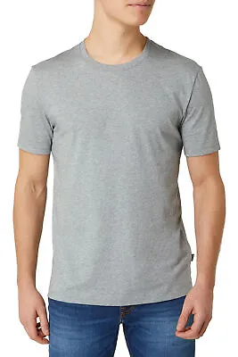 HUGO BOSS Mens Regular Fit 'Tiburt' Grey Jersey Cotton T-Shirt 2XL • $39.99