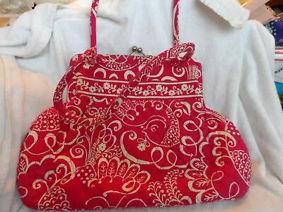 Vera Bradley Alice Handbag In Twirly Bird Pink Pattern  Lot#2 • $25