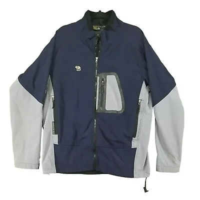 Mountain Hardwear Jacket Mens XXL Mountain Tech Navy Grey Nylon Softshell • $29