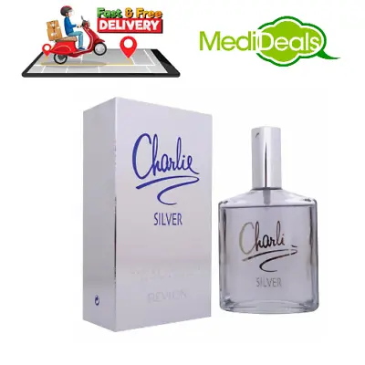 Revlon Charlie Eau De Toilette Silver EDT Spray - 100ml NEW • £7.39