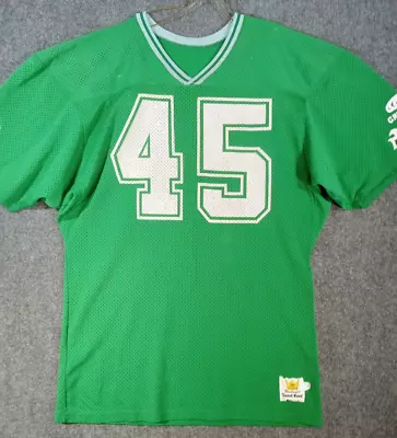 Tulane GreenWave Jersey VINTAGE MacGregor Football USA Green Wave SAND-KNIT L 17 • $86